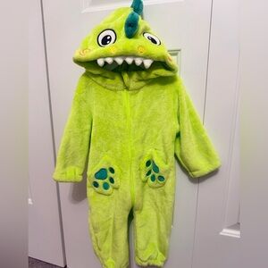 Vibrant Green Dinosaur Baby Costume